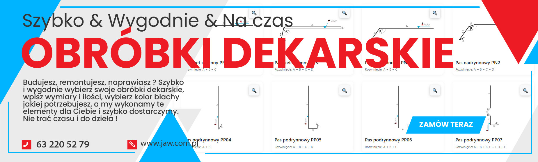 Zamów obróbki dekarskie / blacharskie pod wymiar z wysyłką